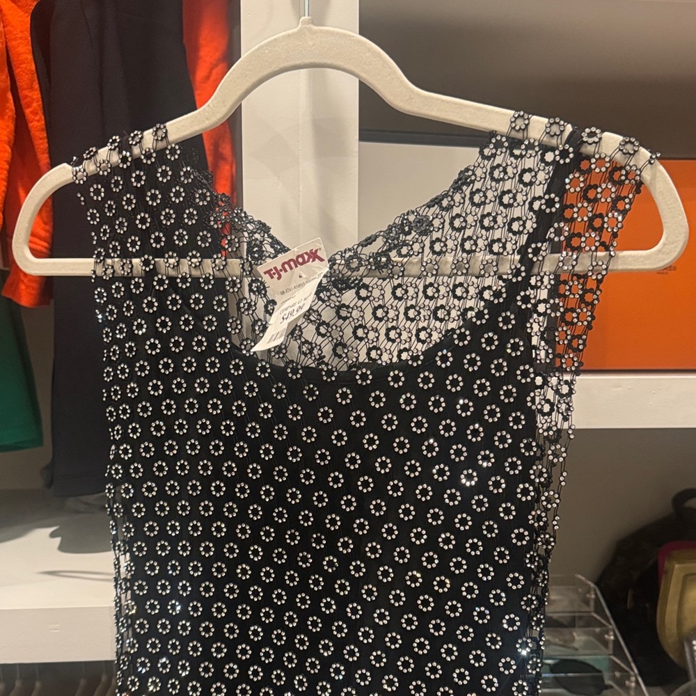 House of Harlow 1960 Black and White Patterned Dress